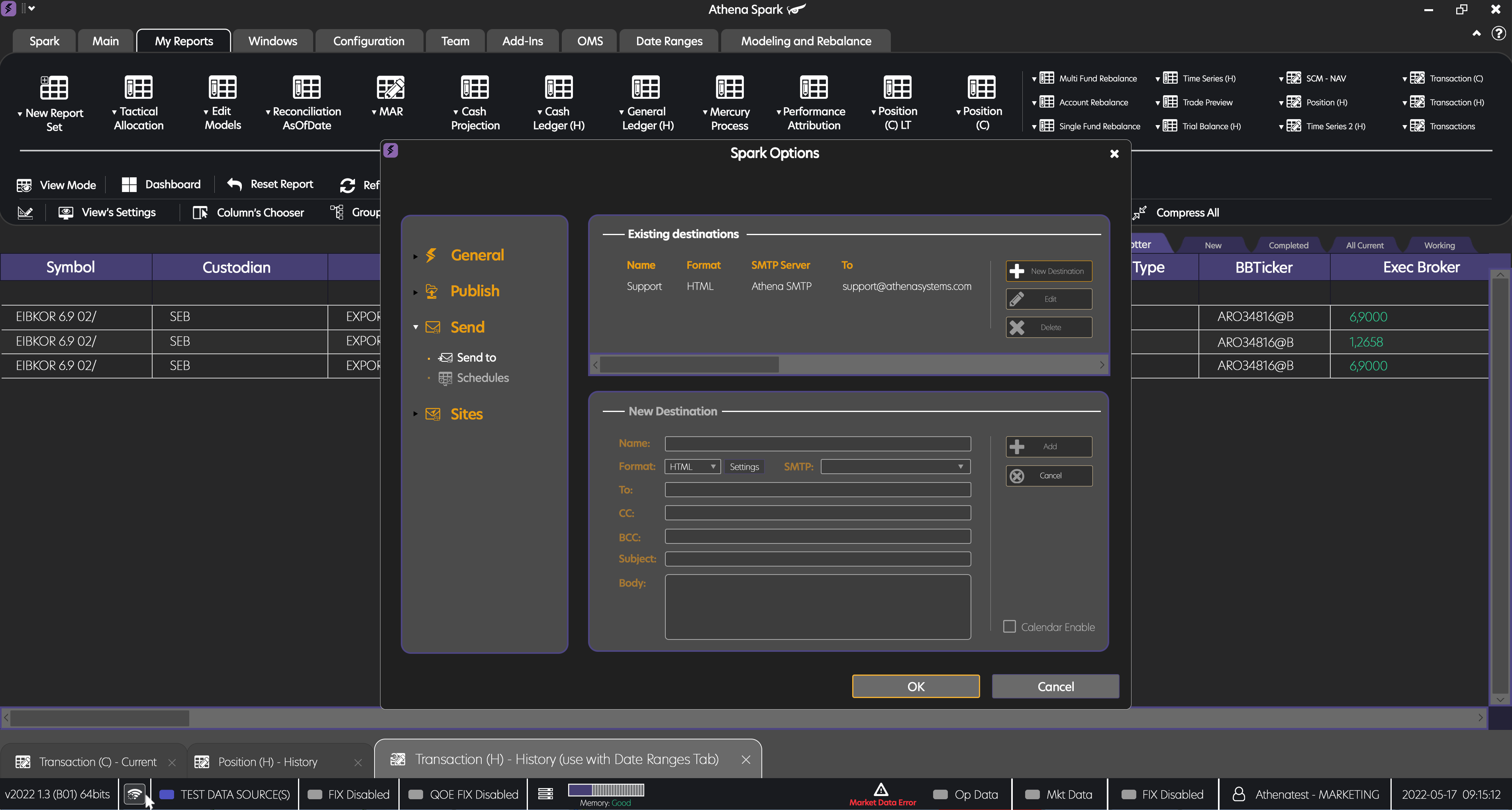 screenshot of Athena Systems